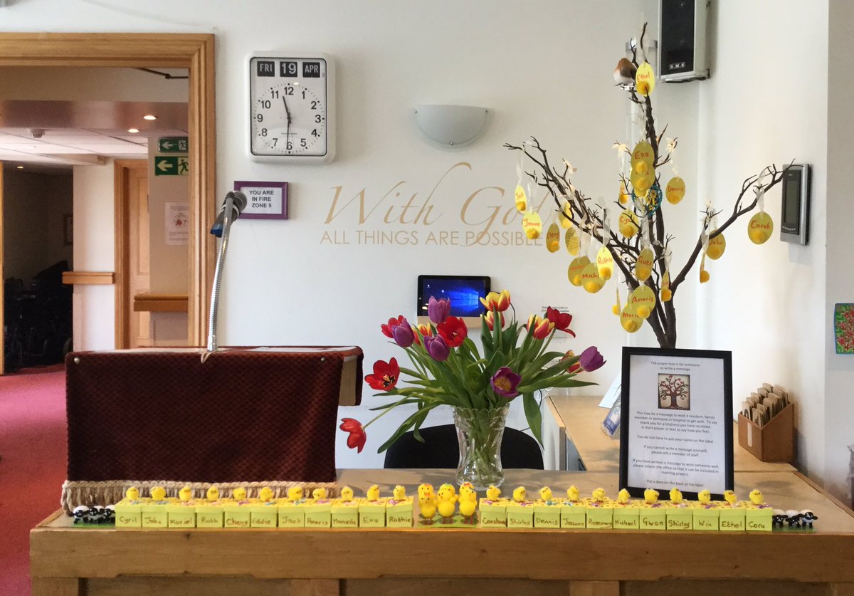 PFSMilward's tweet image. Happy Easter - this message brings warm wishes and a special Easter prayer from all the residents and staff at Milward House. #tunbridgewell #easter #westkent #carehome #dementia