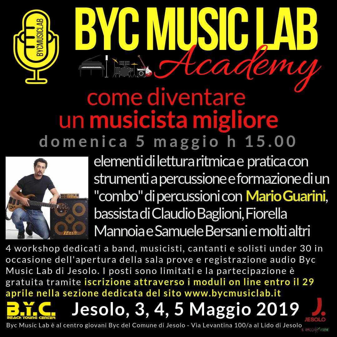 4 workshop + 4 esperti del settore =occasioni uniche per inseguire il tuo #sogno,coltivare la tua #passione e condividerla con altri😎🎤🥁🎶 #heretoentertain #BycMusicLab #BycMusicAcademy #workshop #musica #salaprove #studioregistrazione #masterclass #batteria #basso #socialmedia