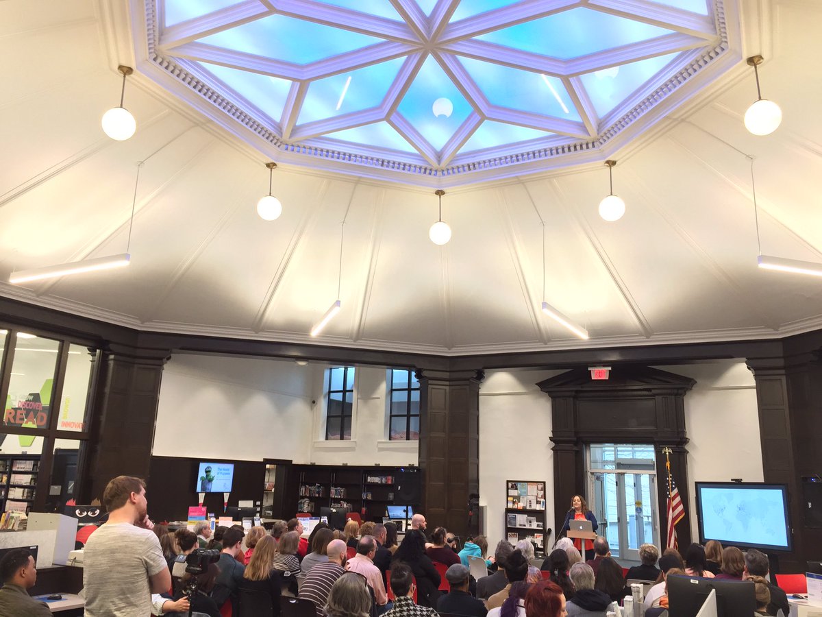 davidjurca's tweet photo. So great to see Jenice Contreras from @HispBusinessCtr present at @CM_CLE inside the renovated @Cleveland_PL South Branch! Proud to have led the https://t.co/BGGRDruL2Q design process that channeled the community voices to save this historic Carnegie library. #CPL150 #CMCLE https://t.co/FK8GCLp0bq