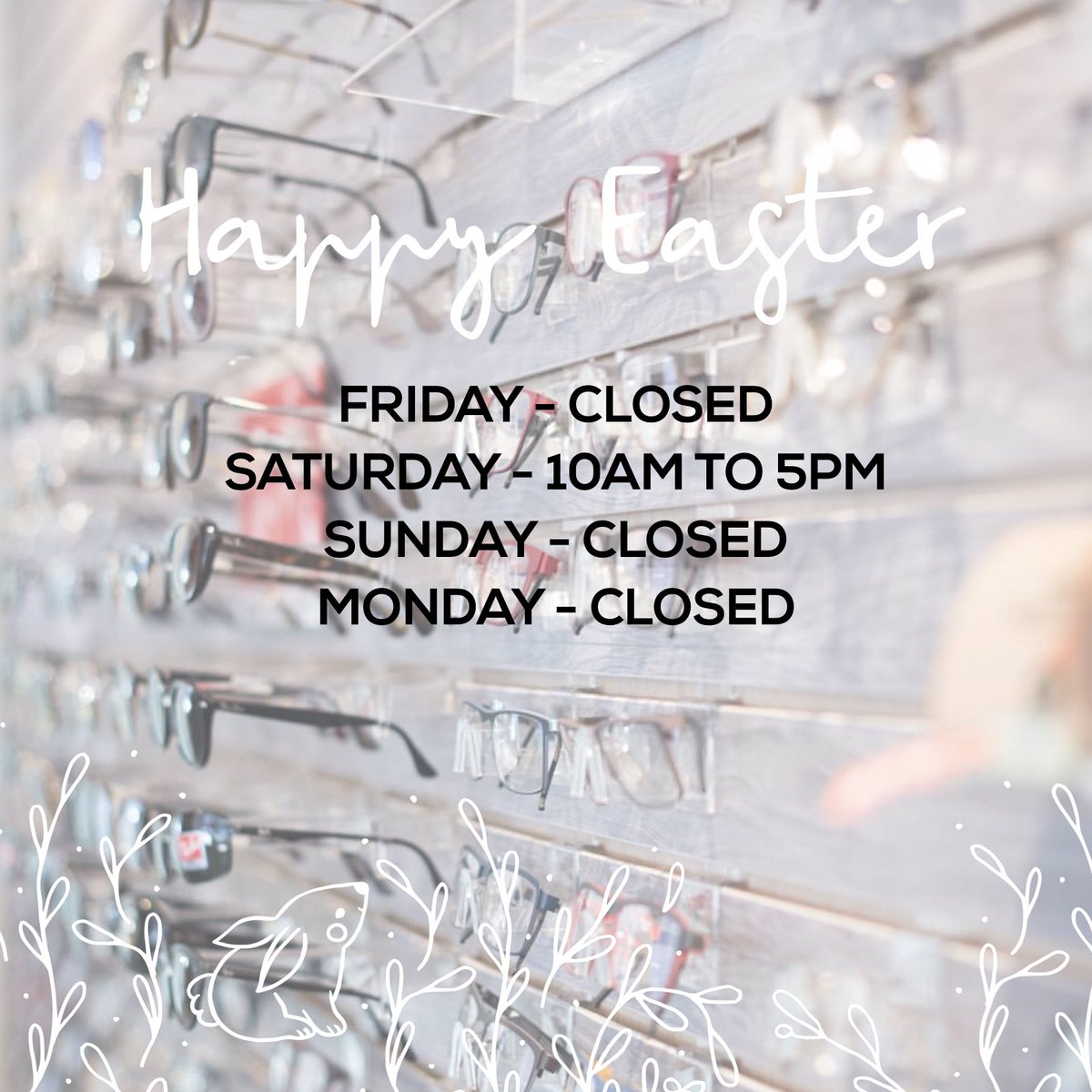Happy Easter weekend! We will be closed on Friday, Sunday, and Monday. Regurlar hours on Saturday (10AM — 5PM). Hope you have a wonderful weekend with your loved ones! 🐣