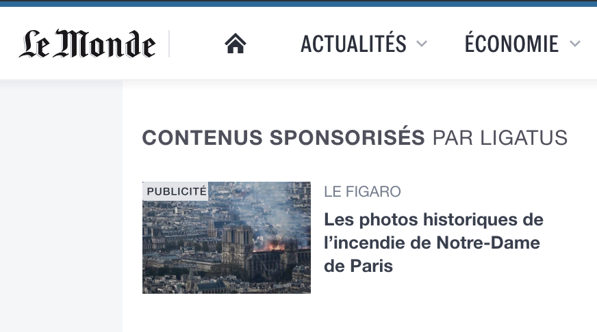 Fun fact :) <a href="/lemondefr/">Le Monde</a> <a href="/Figaro_Culture/">Le Figaro Culture</a>