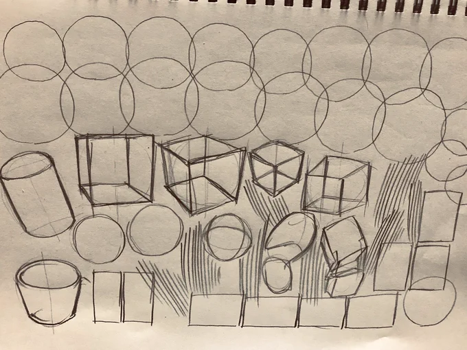 #立方体の九九 #5分だけ描く ジェスチャードローイング、ここ数日分のまとめ。そろそろ作品として何かアウトプットしたくてモヤモヤしてる。漫画描きたいな 