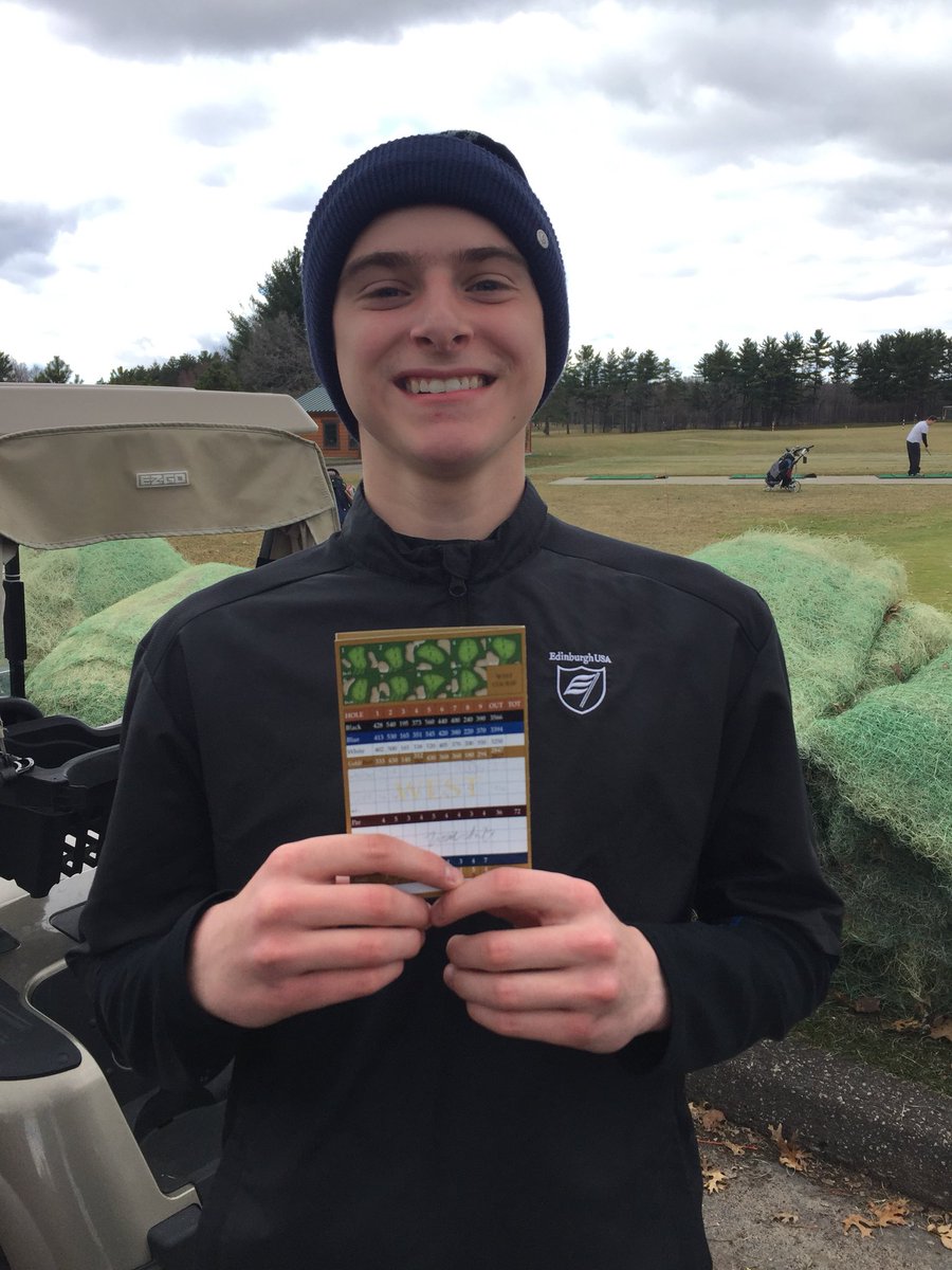 Varsity took 1st place out of 32 teams in our first tourney with an even par 288! Low honors go to Nate Adams and Tyler Burkum with -2 under par 70’s! Also, a HUGE shoutout to Weston Guili who had a hole-in-one on #8 West!! Woot woot!! Great job gentlemen!!