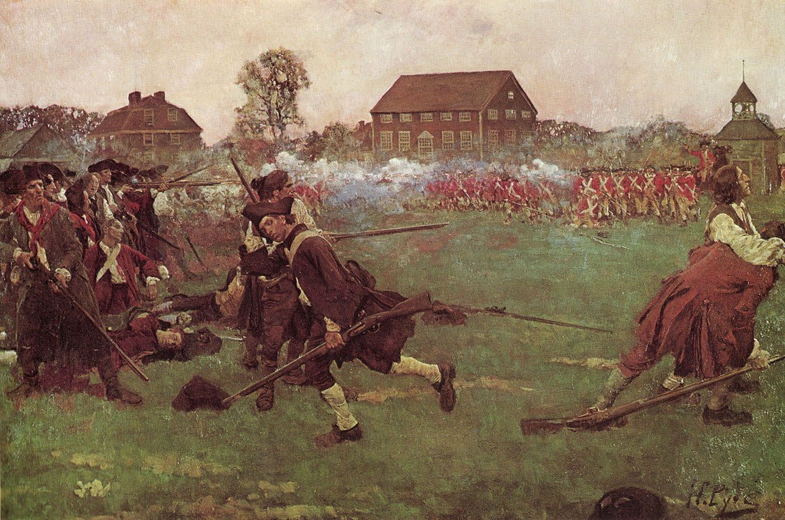 Today In History on Twitter: "19 April 1775: The American revolution begins as #British troops open fire on American colonist during the Battle of # Lexington and #Concord, the first first #military engagements