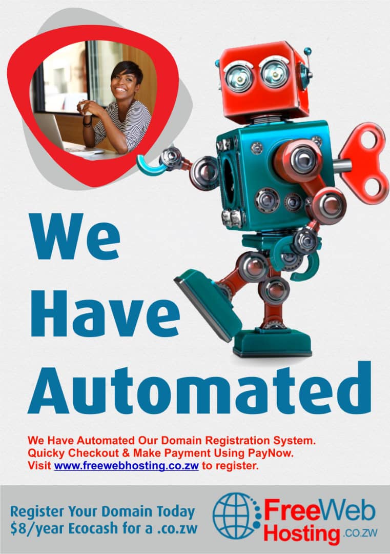 PeeChiri's tweet image. Great news everyone. A recent system upgrade saw FWH Zim automating the domain registration and payment process. This will speed up the process and possibly reduce the time it takes for domains to go live. #OwnYourDomain