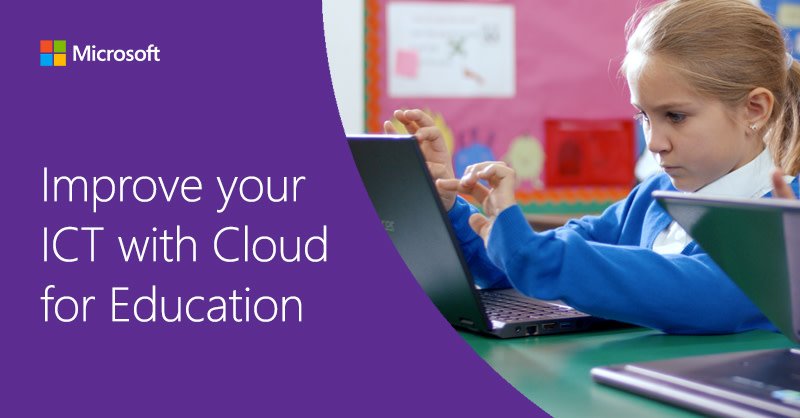 ☁☁ Learning without limits. 

Discover how replacing legacy systems with cloud technology can transform the classroom experience for both teachers and students. 

➡ http://msft.it/6010TGWVn

#MicrosoftEDU #Cloud #EdTech