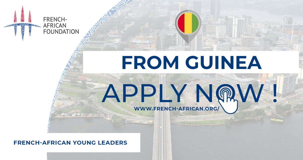 french_african's tweet photo. Nous croyons en la #Guinée et nous croyons en ses talents ! Nous sommes persuadés que le ou la prochain.e Young Leader se trouve parmi vous ➡️ https://t.co/NHJtccSP83 #kibaro #LaReleve #ActForTheNextGeneration https://t.co/xLapZ3pZCt