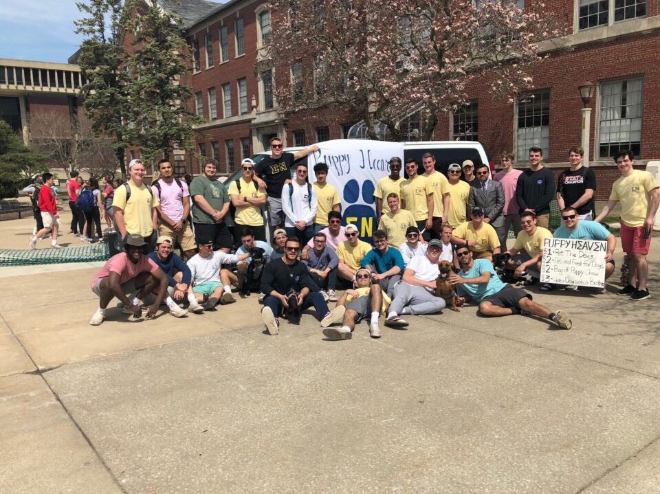 The Brothers of Theta Rho (Illinois State) held their third annual event Puppy HeavΣΝ where their chapter raised over $1,800 to help the Wishbone Canine Rescue! How has your chapter made an impact in your community for Founders’ Month of Service? Send photos to news@sigmanu.org