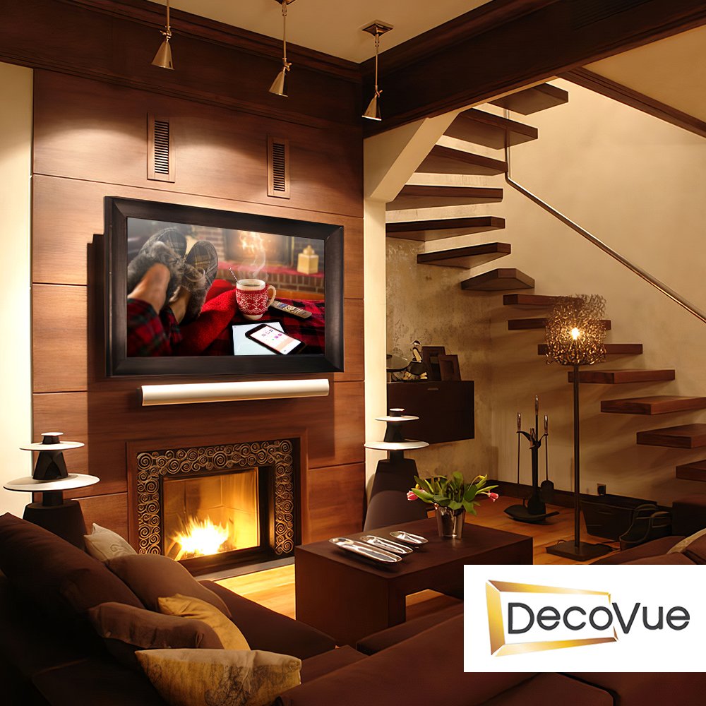 Gewone TV is nu verleden tijd, Decovue ingelijste TV is perfect voor uw stijlvolle thuisdecoratie en tv-kijkervaring.
#Deco #HomeDeco #FramedTV #LuxuryFrame #Frames #TV #SmartTV #Decovue #EvervueTV #Interior #LuxuryInterior #LuxuryHome #LivingRoom 
bit.ly/2Sf30Jo