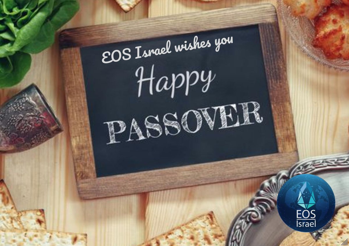 EOS_Israel's tweet photo. Wishing you a #Happy #EOSter and #Passover. May we break free from the #Centralized systems that control our money, hold our private information, and determine how we transfer data in what is meant to be a #FREE #World. Today Moses would say - "Let my #Crypto #People GO!" 🙌⛓️ https://t.co/DP9g5LXrXW