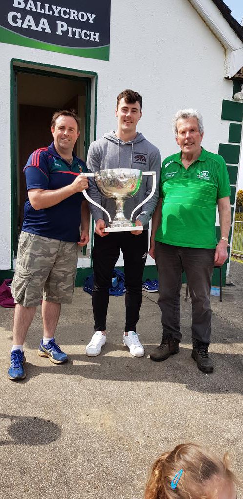 Sweets_Eoin's tweet photo. A huge thanks to D'OC for calling down to @BallycroyG with the league cup,  and to the 40 kids who took part in our blitz day.  As always Duirmuid was so generous with his time talking with each player and parents. https://t.co/28qxJ8SeZj