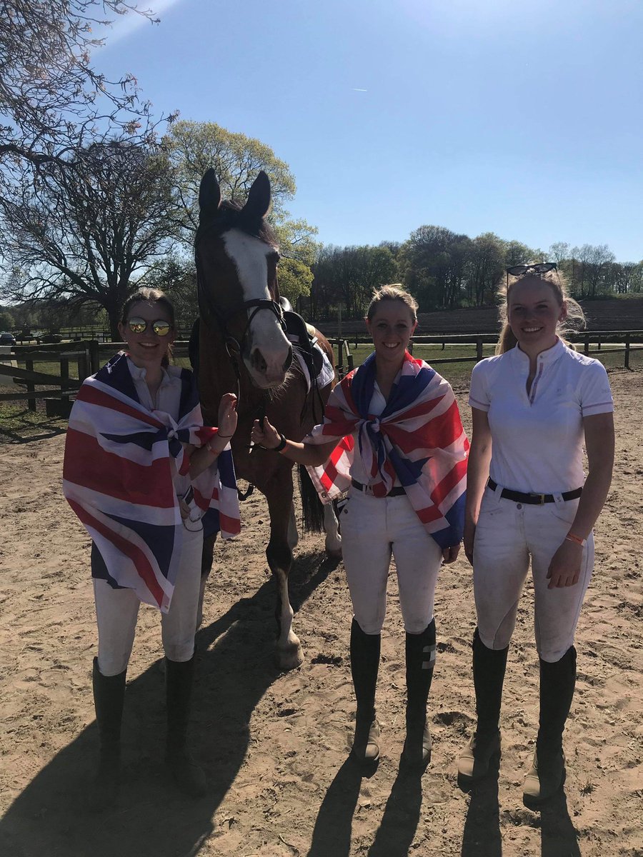 It’s a 1,2,3 for our Team competing out at AIEC Nations Cup The Netherlands 2019 for Round 1 of the Dressage! <a href="/SophiaRamsoy/">Sophia Ramsoy</a> <a href="/lauracsimpson1/">Laura Simpson</a> Laura Birley 🥇🇬🇧 @cordingslondon <a href="/ProtexinEquine/">Protexin Equine</a> <a href="/ElevatorBridles/">Elevator Equestrian</a> <a href="/HIGH5Nutrition/">HIGH5</a> <a href="/GatehouseHats/">Gatehouse Hats</a> <a href="/StudentEquest/">Student Equestrian</a>