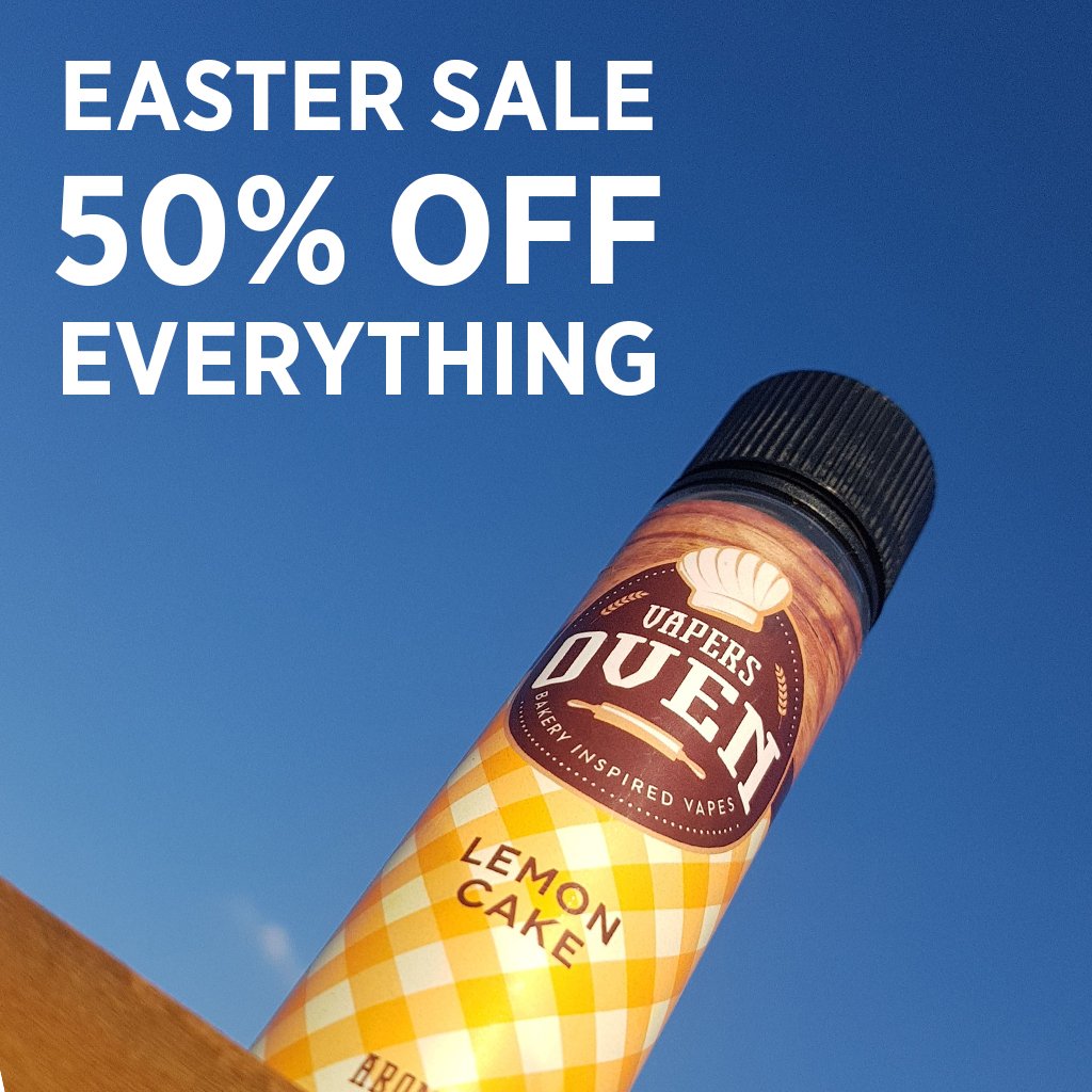 vapersoven's tweet photo. 50% OFF ALL THINGS VAPERS OVEN!😱
Click the link in the bio or head to https://t.co/6BBLP5BSkw to take full advantage of this HUGE Easter sale!

USE CODE: EASTER50

#vape #vaping #vapenation #socialmedia
#stopsmoking #quitsmoking #nosmoking #sale #eastersale #easter #lemonvape https://t.co/j3sgl1i1lB