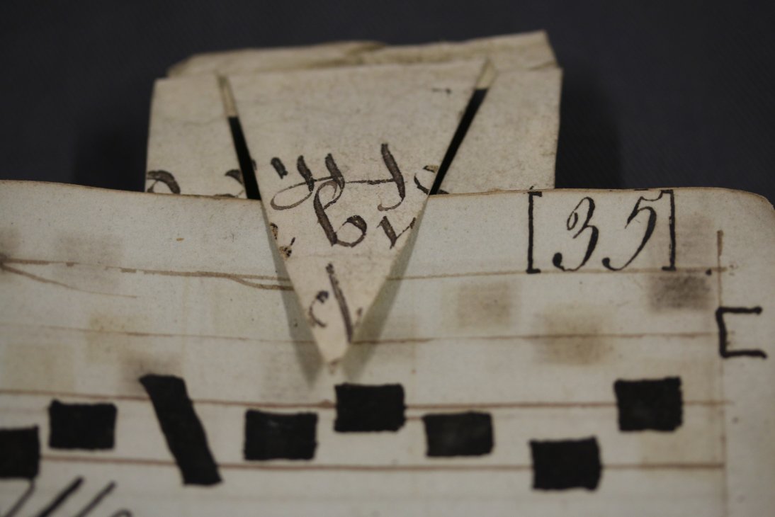 LivHopeLibrary's tweet photo. A fairly recent find from the Gradwell Collection and a most suitable choice for #GoodFriday2019. I am particularly taken with the discovery of the homemade bookmark inside. "Musick Book. Masses for Sunday and Festivals, 1780" @LiverpoolHopeUK #speccoll #Gradwell #manuscript https://t.co/uTGcpiAyIf