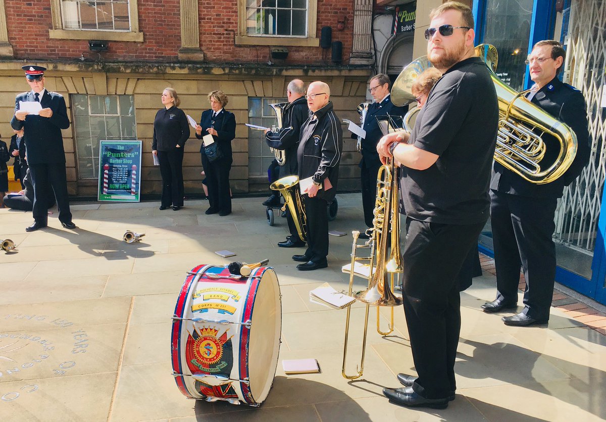 The band took part in the good Friday churches together service in Lords Square.