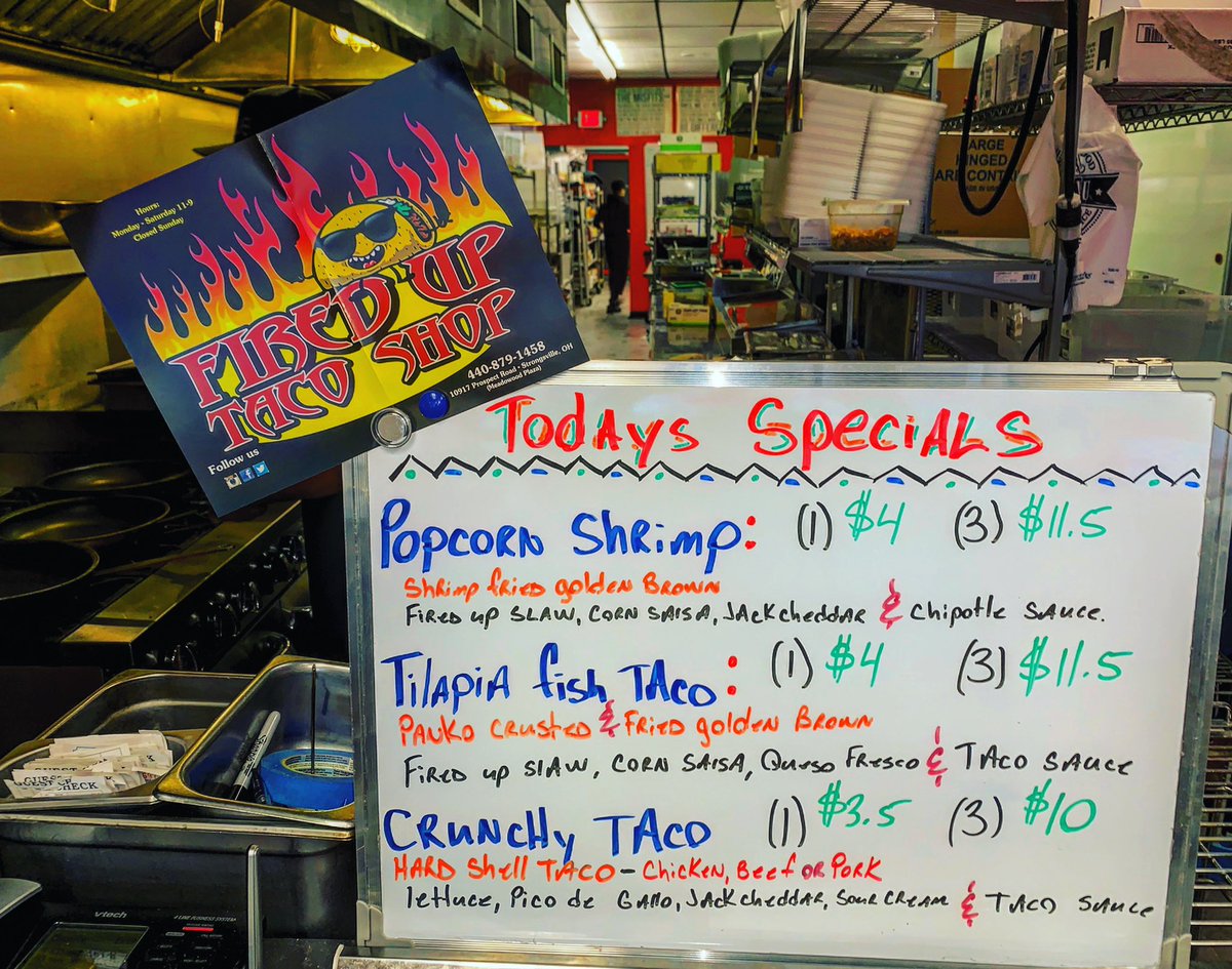 fireduptacos's tweet photo. We got plenty of #fishtacos #shrimptacos and #veggieempanadas and also #hardshelltacos #streettacos #nachos #empanadas #chipsandsalsa https://t.co/u1czK1ZwxR