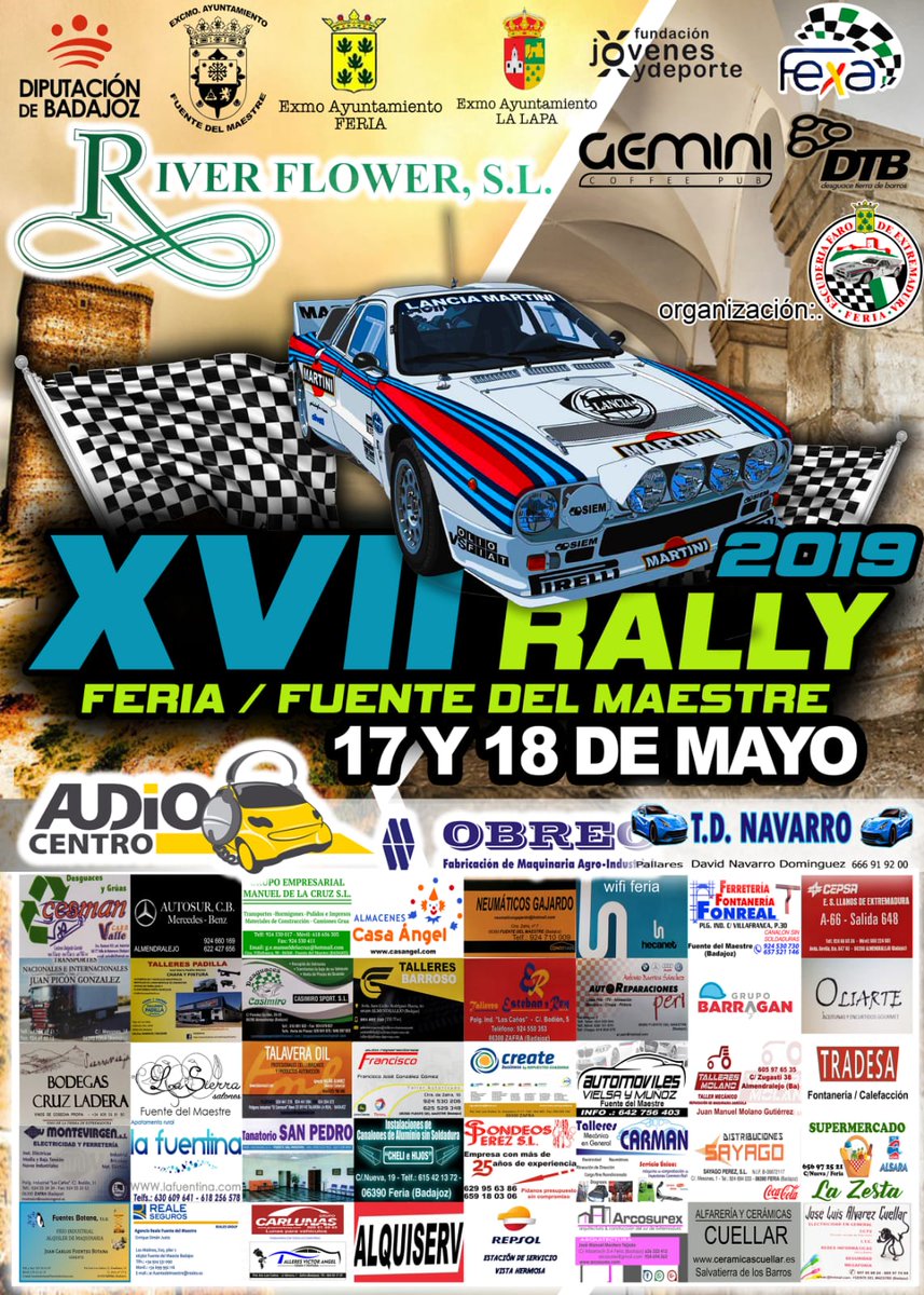 ¡Presentamos nuevo cartel! #RallyFeriaFuentedelMaestre