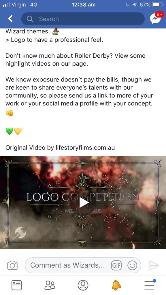 Wizards of Aus 🧙‍♂️ have announced a new logo competition. Help us refresh our look for the 2020 Men’s Roller Derby World Cup &amp; beyond 🚀. #rollerderby #derbytwitter 💚💛