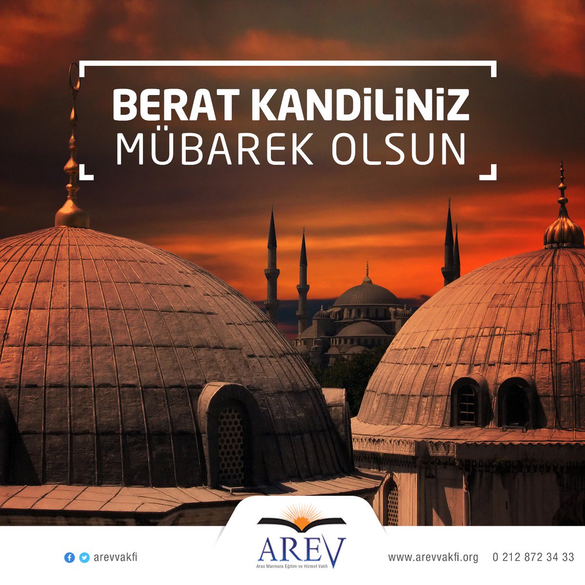 Berat Kandilimiz Mübarek Olsun...

#BeratKandili #ArevVakfı
