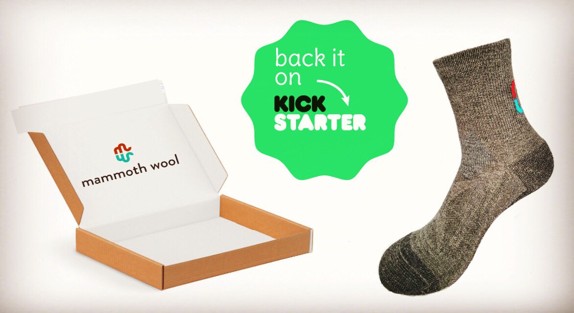 20% off for a limited time on #kickstarter! Get merino wool #hiking #socks delivered to your door every #season!
.
 👉🏻 kickstarter.com/projects/mammo…
.
#hikingadventures #hikinggear #hikinggoals #getoutside #backpacking #backpackinggear #subscriptionbox #limitedtime #discount #club