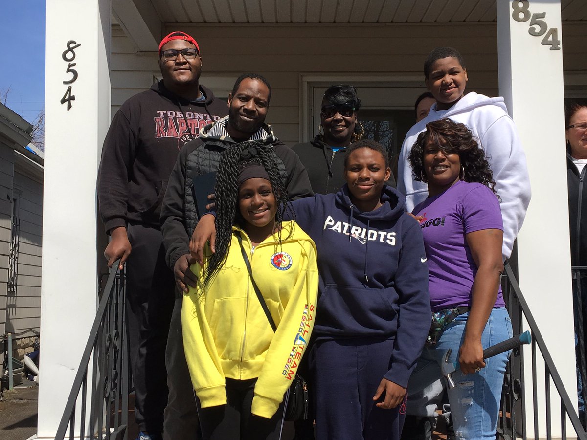 HabitatBuffalo's tweet photo. Flash back to last weekend, when we dedicated a home to the Anderson family π CongratsΒ to our newest homeowners π‘ #fbf #webuildbuffalo https://t.co/Yec0ma2aQd