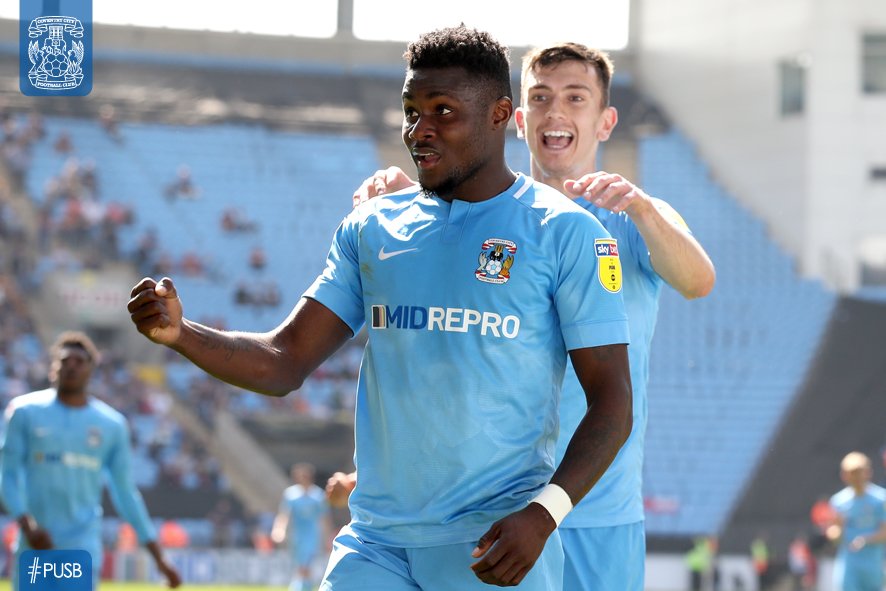 Coventry_City's tweet photo. 📸| Jumping into the Bank Holiday Weekend like...

@BEnobakhare 🔥 https://t.co/BAbg2LSrOE