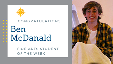 LeanderISD's tweet photo. Congratulations to Cedar Park Middle School's Ben McDanald for being named the Fine Arts Student of the Week. Click here to read more: https://t.co/vZd5wJ1o3g  
#inspireLISD https://t.co/ODwQ9OTB3o