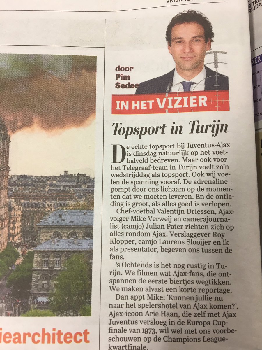 PimSedee's tweet photo. Ik kon ‘word’ nauwelijks meer vinden op m’n laptop. Maar mocht weer eens stukkie tikken. En dat voor @detelegraaf 👍 Over belevenissen in #Turijn #JuveAja Erg leuk om te doen toch, dat schrijven😉 https://t.co/RY59PtQYpk
