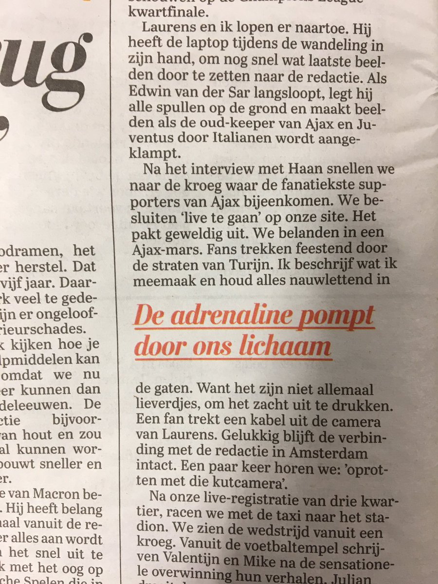 PimSedee's tweet photo. Ik kon ‘word’ nauwelijks meer vinden op m’n laptop. Maar mocht weer eens stukkie tikken. En dat voor @detelegraaf 👍 Over belevenissen in #Turijn #JuveAja Erg leuk om te doen toch, dat schrijven😉 https://t.co/RY59PtQYpk