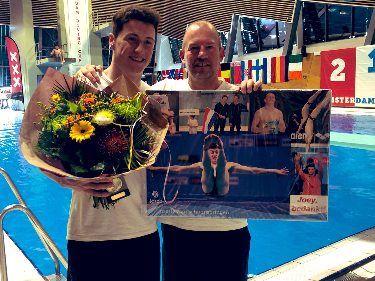 Vandaag heeft Joey van Etten afscheid genomen als internationaal springer. Dankjewel Joey. We gaan je zeker terugzien als coach in de schoonspringwereld! <a href="/KNZBned/">KNZB</a> #TeamNL