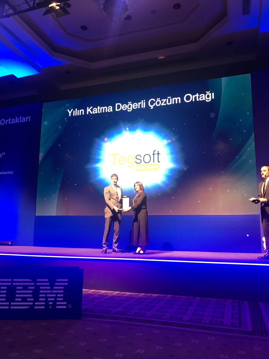 We are honored to be recognized as ”Outstanding Embedded Solutions Partner” of 2018 by IBM Turkey. We are also happy to share, that, our Co-founder Tuba is now holding one of ”Woman Entrepreneur Award” of IBM Turkey Partner Ecosystem for 2018! #tegsoft #ıbm #cloudcontactcenter