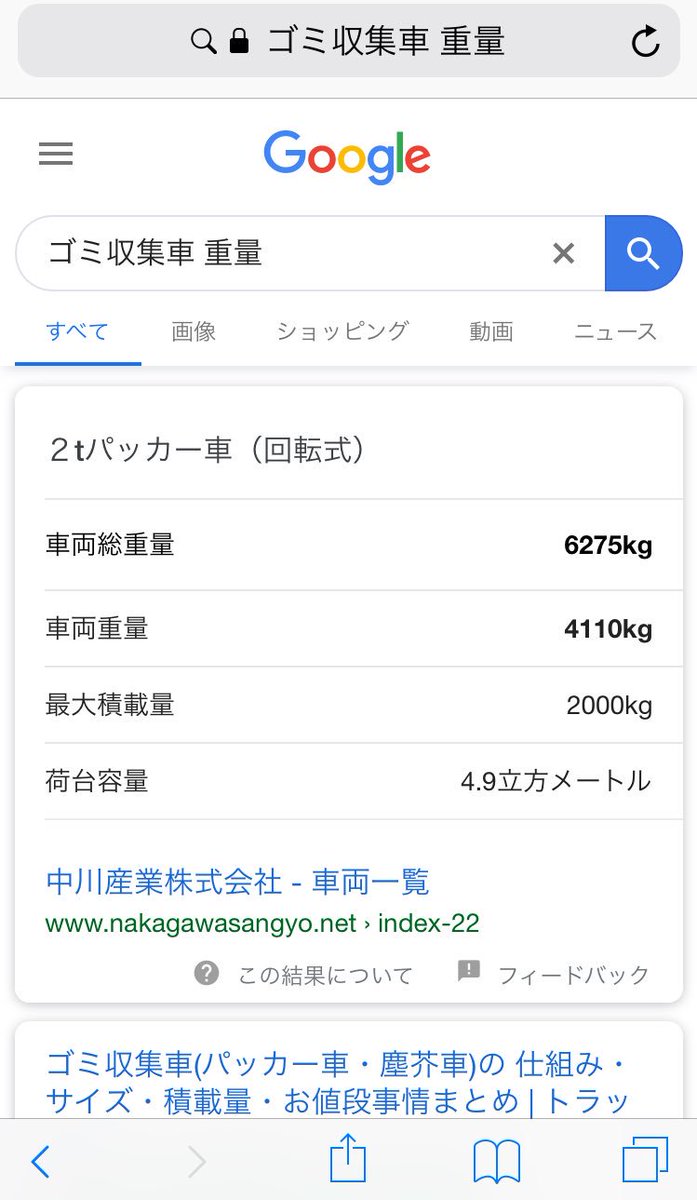 Mikitty よく分からないからとりあえずプリウスとゴミ収集車の車両の重量を検索して調べてみたよ プリウスミサイル 池袋の事故