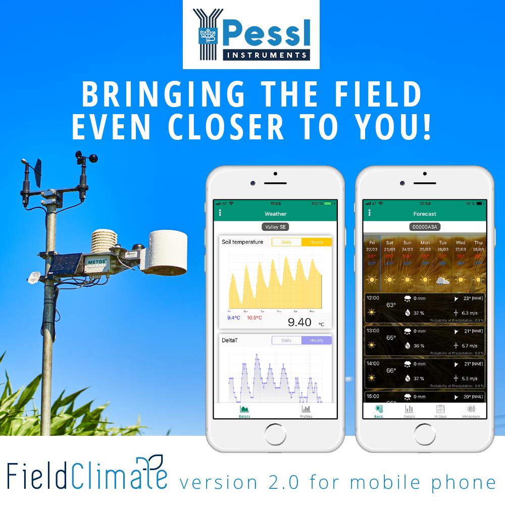 metos_austria's tweet photo. ATTENTION! Pessl Instruments presents the renewed FieldClimate for mobile phones! You will feel like you know what move nature will make next! Want to know why? CLICK on the link and learn more: https://t.co/j31OubVCn1 #pesslinstruments #fieldclimate #imetos #iOS #pressrelease https://t.co/LX8vWPahVN