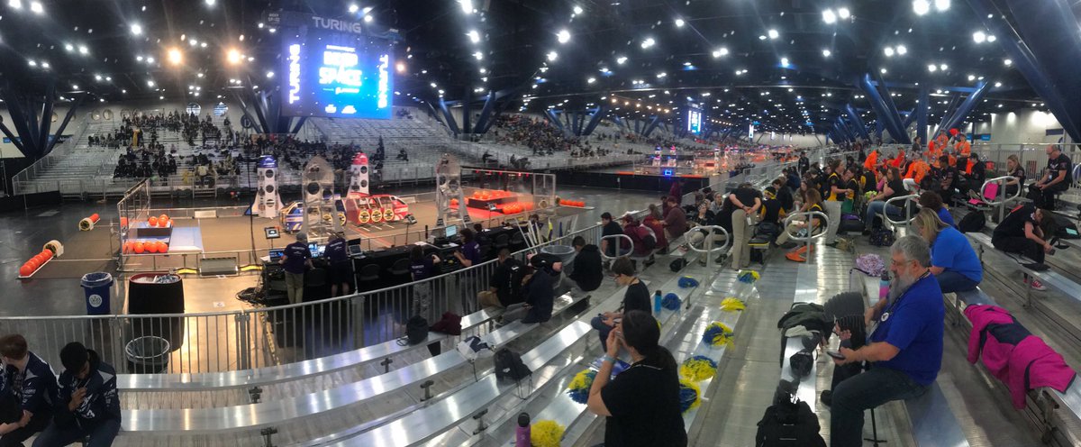 SMblyRequired's tweet photo. Ready for another day of qualification matches! ππ #TuringDivision #FIRSTChampionship #Houston #DestinationDeepSpace https://t.co/wGHY7QURNG