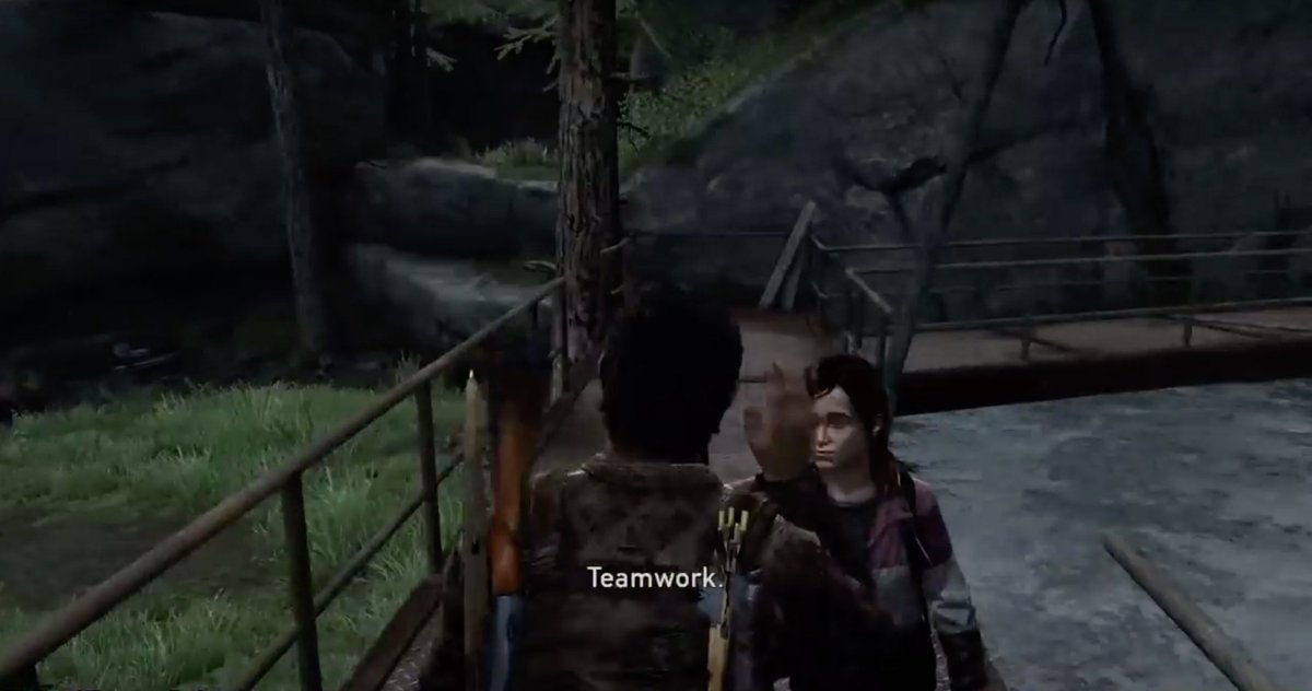 ms24_TLOU's tweet photo. At first, J&amp;E's relationship appears to be better than ever, however, deteriorates significantly when Ellie steals the horse and mentions Sarah at the end. Did not see that coming as I assumed some sort of linearity in their bond throughout the game #PlayingWithTheEnd19 https://t.co/qegaXpFx1j