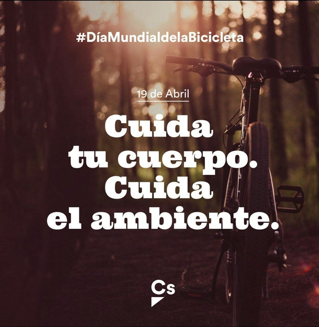 Cuida tu cuerpo, cuida el ambiente #PoliticaUtil #VamosCiudadanos #Rivas #DíaMundialdelaBicicleta