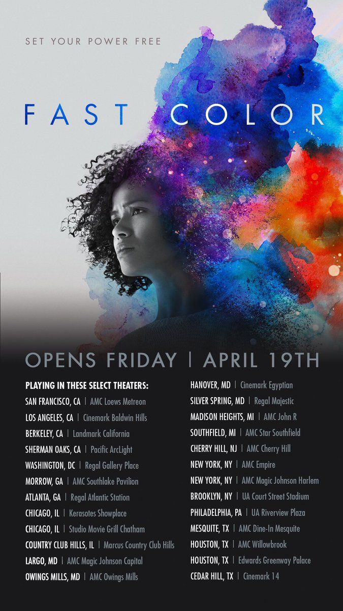 April On Twitter Fastcolor Opens Today On Limited Screens It