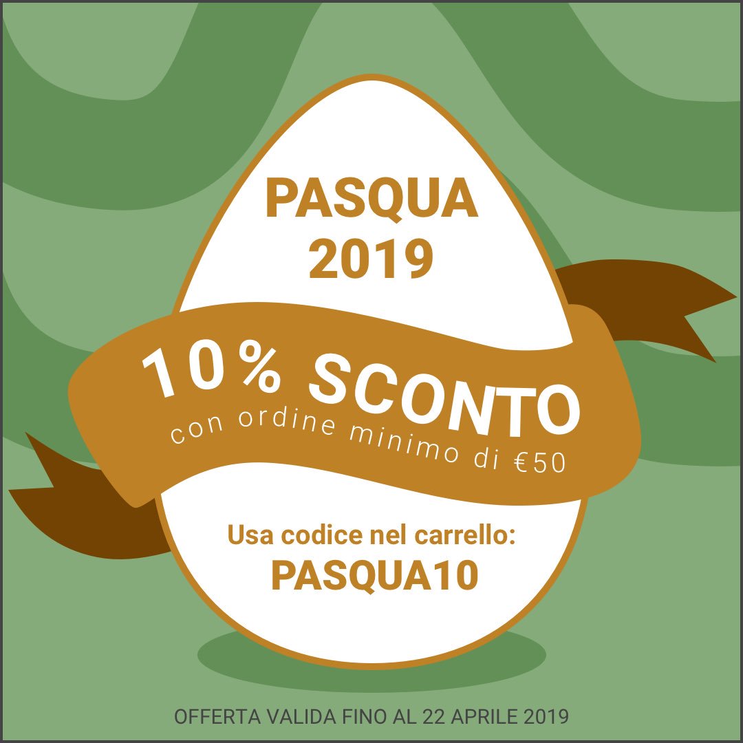 EcomarketBio's tweet image. Promozione di Pasqua 👉🏻 usa il codice: PASQUA10 su  ecomarket.bio 
#spesaonline #sconti #pasqua2019 #ecommerce #ecomarkebio