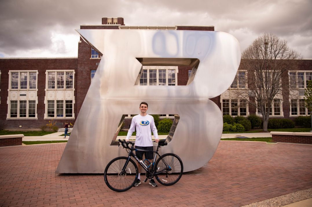 arbiteronline's tweet photo. Here's a #StudentProfile on Senior marketing major, Cole Cunningham, who will be biking in the Journey of Hope ride across the United States this summer for his fraternity’s philanthropy @AbilityEXP. Read more about Cole and the ride at https://t.co/1HoZ59wsdu. #BSUnews2u #News https://t.co/snAVezxAjQ
