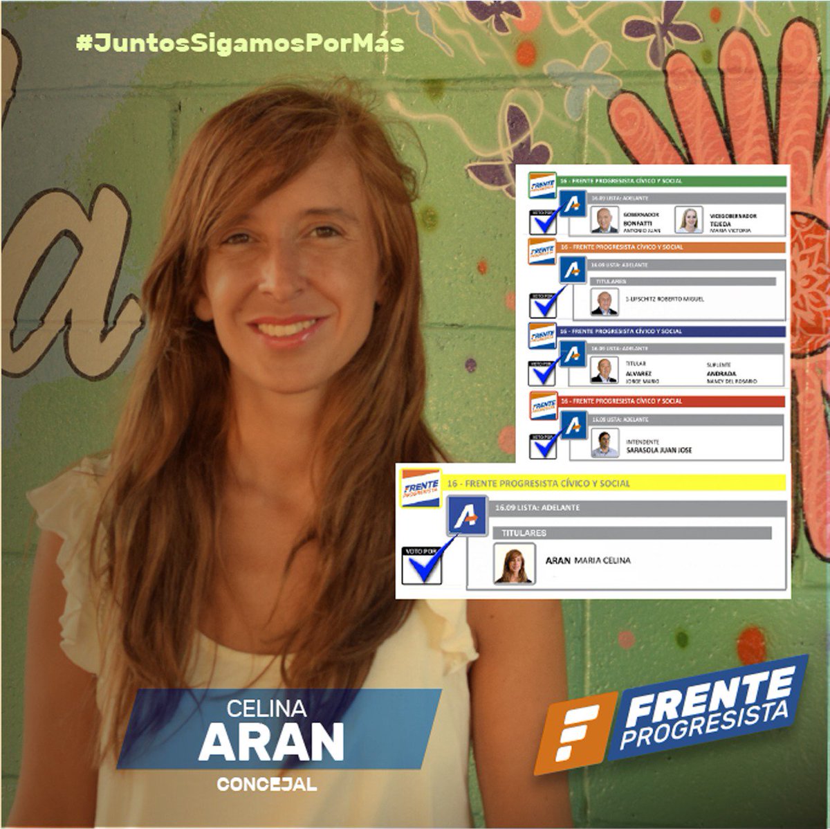 FPCySCasilda's tweet photo. Este 28 de abril acompañanos para seguir transformando la ciudad.
#JuntosSigamosPorMas 
@celina_aran #concejal
#CelinaConcejal https://t.co/PxgeAVKV86