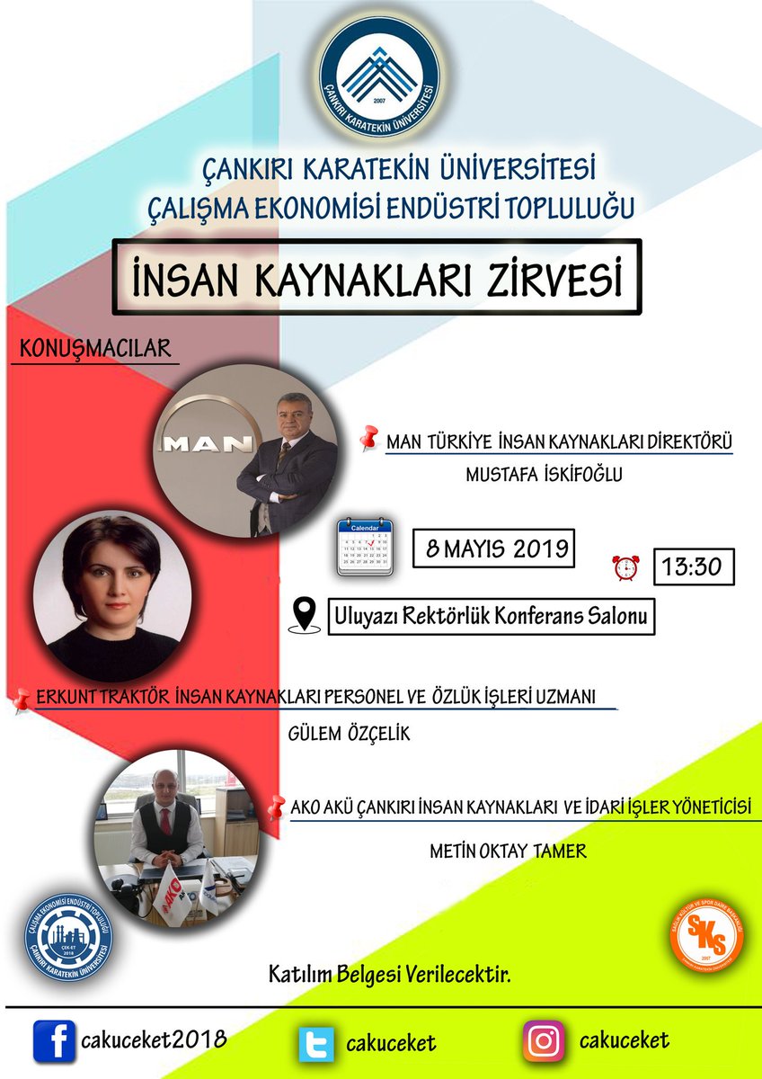 cakuceket's tweet photo. "İnsan Kaynakları Zirvesi"
📅: 8 Mayıs 2019
⏰: 13.30
📌: Uluyazı Kampüsü Rektörlük Konferans Salonu 

@hasan_ayranci 
@karatekinUni https://t.co/wuEpGTqE3z