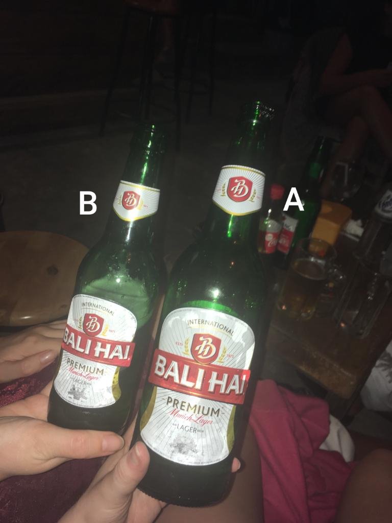 ifp_3's tweet photo. If you go to a local pub in North Sumatra, would you:
A) be a fighter and drink the large bottle, or
B) be a safegoat and drink the small bottle of beer?
#WeakOrStrong #Weak #Strong #Beer #RoysPub #Indonesia #SamosirIsland #LakeToba #Medan #Tourists #Research #TourismStudentLife https://t.co/yUqXGMdXGZ