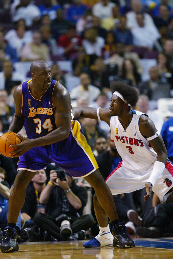 Shaq and Ben Wallace, 2004.
