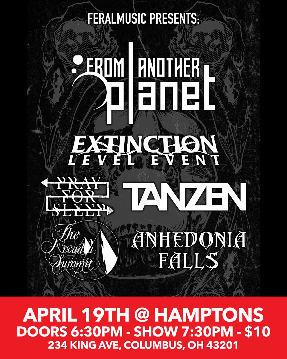 VENUE CHANGE. Tonight’s show has been moved to Hampton’s on King Avenue. #fapohio #metal #prog