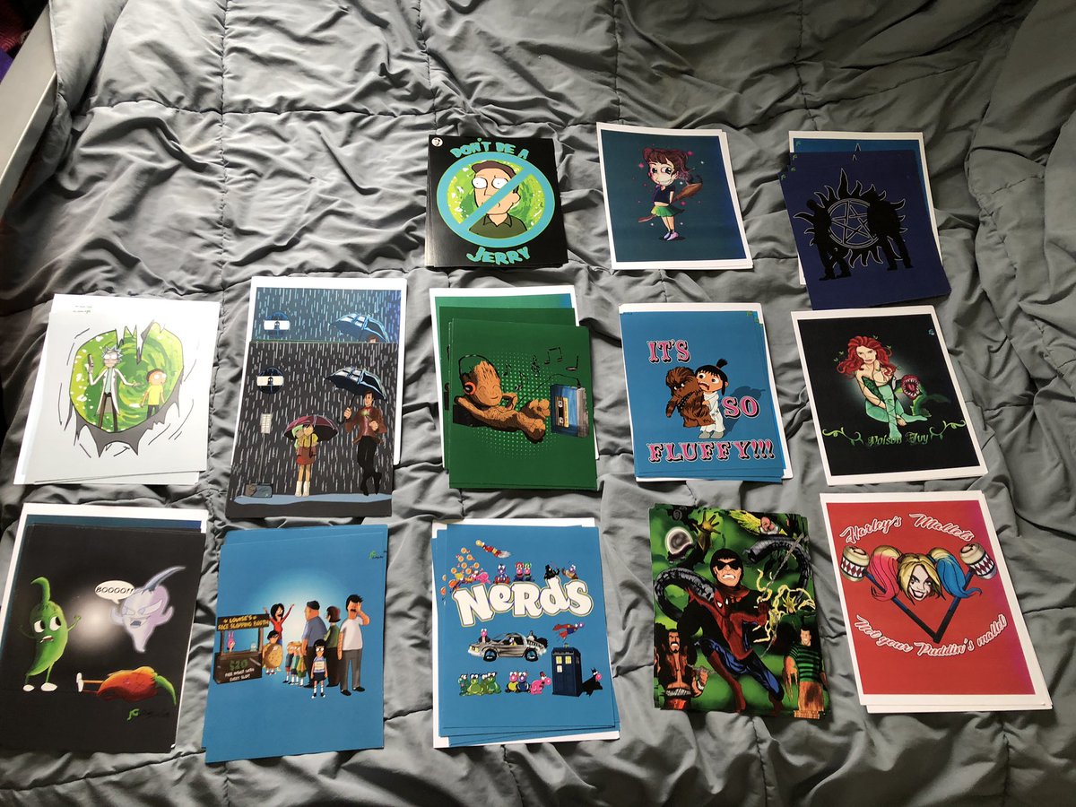 JimmyGArt17's tweet photo. If anyone is interested I’m selling my prints 1 for $15 + $2 shipping and 2 for $25 message me or comment below if you’d like one. (LIMITED NUMBER OF PRINTS) #artwork #artprints #ForSale #geekydesign #artists https://t.co/2s5tzXe6et