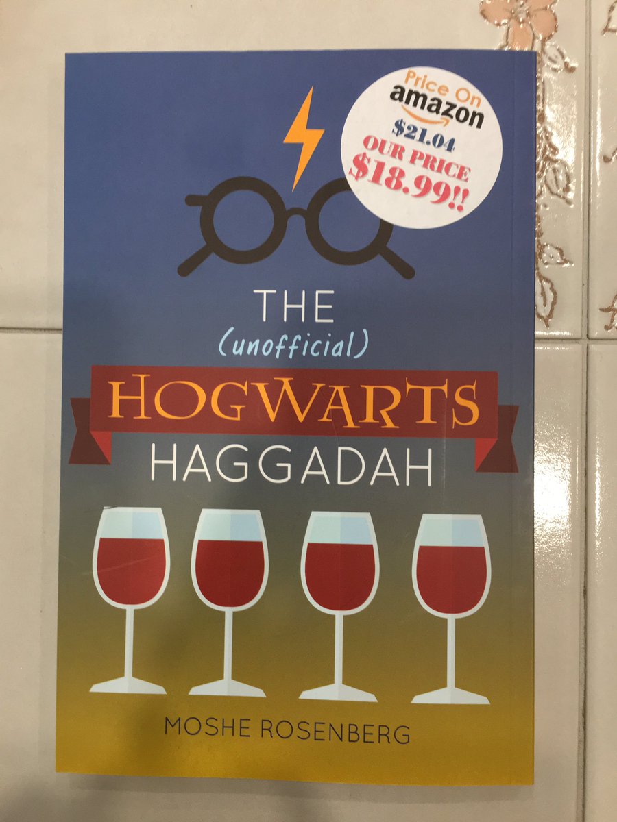 Thank you <a href="/Yair_Rosenberg/">Yair Rosenberg</a> for the recommendation! Excited to surprise 10 &amp; 7 year olds, who will no doubt be engaged this #Passover!  ⚡️#HarryPotter ⚡️