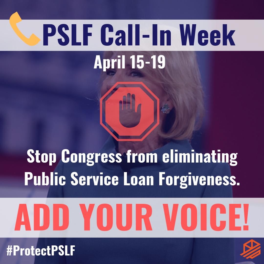 AYAmericans's tweet photo. ☎️ Today's the last day of #PSLF Call-In Week!
Speak up for your teachers, nurses, lawyers, and other public servants. Tell your reps to #ProtectPSLF: https://t.co/odMPEt3MW7 https://t.co/TXpOnlVoWd