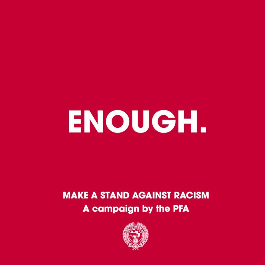 themouse16's tweet photo. Making a stand against racism! @PFA #enough https://t.co/FHAsn8MVZE