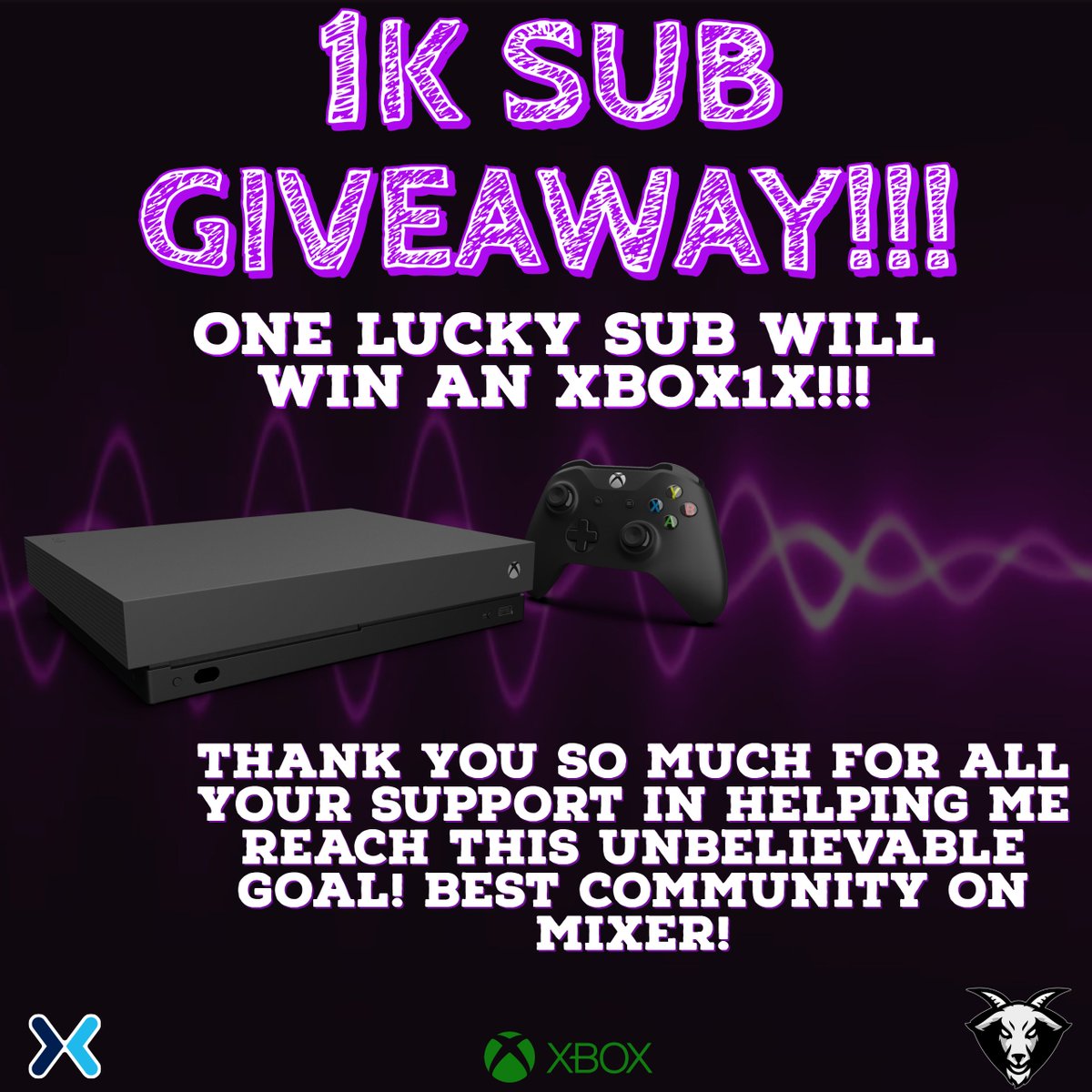 So you know its been coming! This one is for my subs!

Winner chosen Monday! 

Make sure you follow me &amp; <a href="/TeamThumbless/">Team Thumbless</a> 

Like and retweet this if you are a sub of my channel! see you all soon ;)