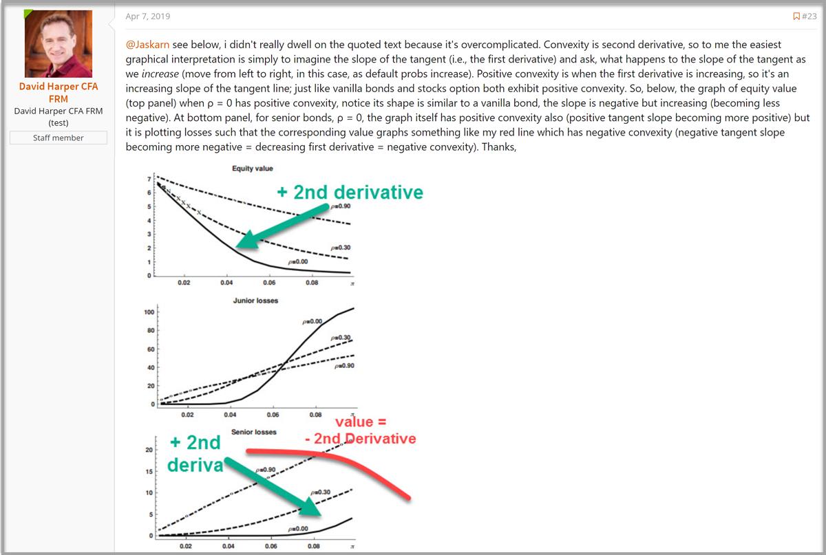 bionicturtle's tweet photo. In the context of the vanilla bond asset class, forum member, abhinavkhanna, and I had a clarifying conversation about convexity https://t.co/SS7Fc8ZH7H. #FRM #bionicturtle https://t.co/ldemhF7637